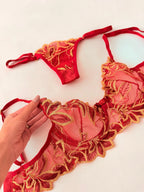 Conjunto sem Bojo Colômbia Vermelho
