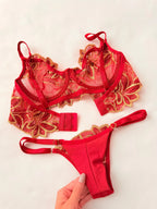 Conjunto sem Bojo Colômbia Vermelho