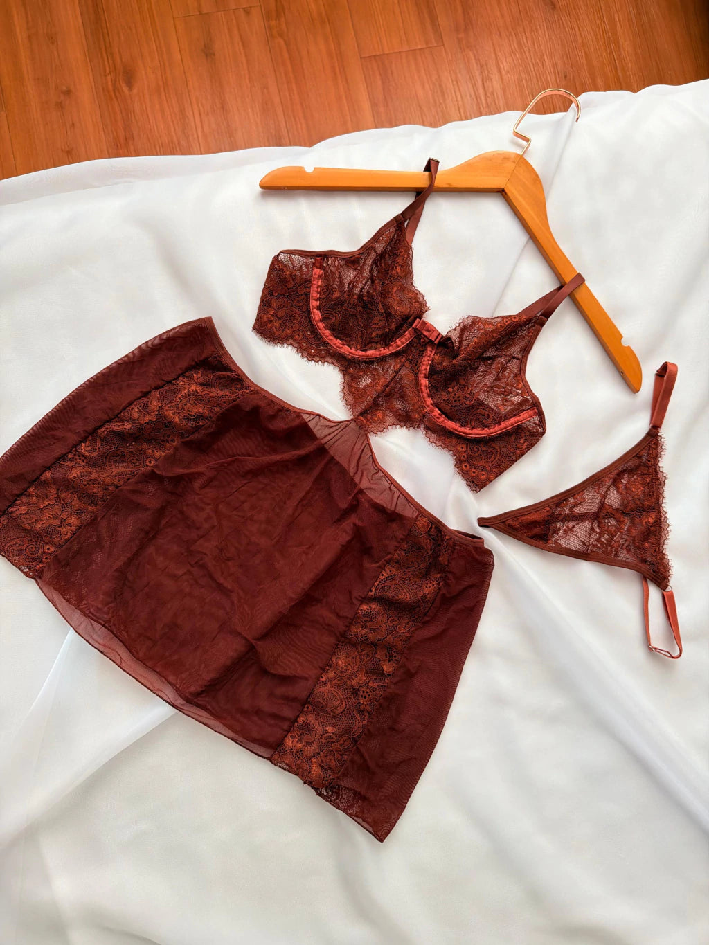 Camisola sem Bojo Chloe Marrom