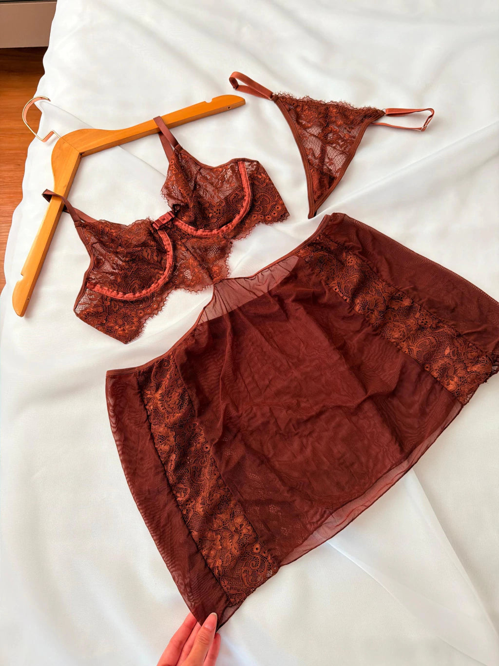 Camisola sem Bojo Chloe Marrom