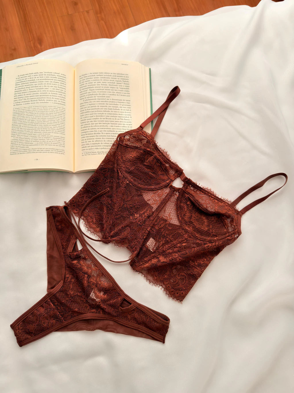 Conjunto sem bojo Leblon Marrom