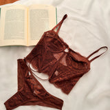 Conjunto sem bojo Leblon Marrom