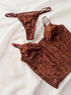 Conjunto sem Bojo Tailândia Marrom