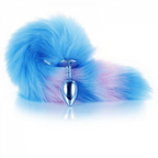 KIT RABO COM TIARA DE ORELHAS GRAMPOS DE SEIOS E GARGANTILHA AZUL E ROSA GENERAL IMPORT
