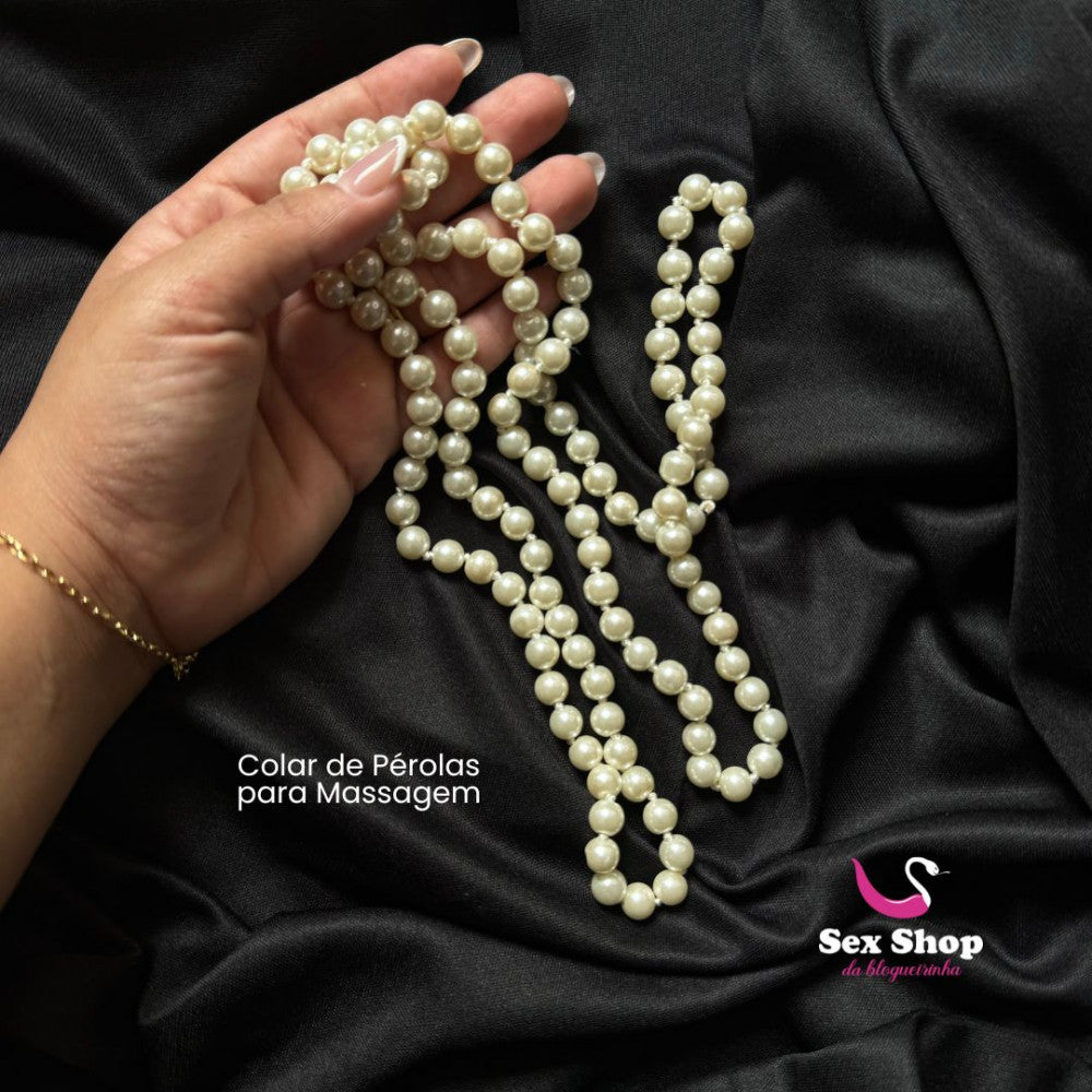 Colar De Pérolas Para Massagem Sensual
