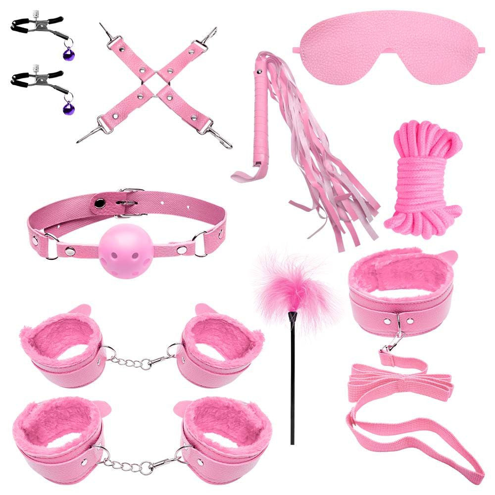 Kit Sado/BDSM 10 Itens - Rosa