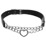 Coleira Corrente E Pingente Coração Sado