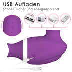 Sugador de Clitóris com Pulsação e Língua - Vibrador Recarregável