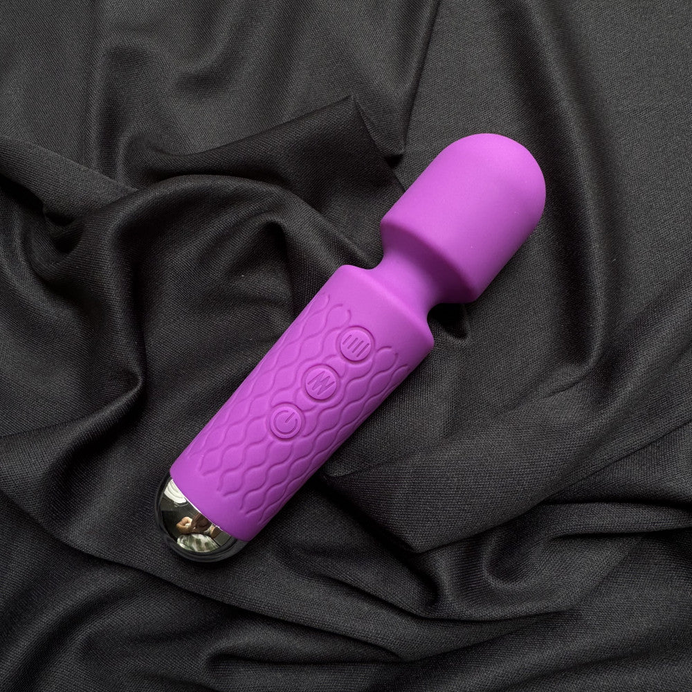 Vibrador Varinha Mágica Recarregável com 20 Modos de Vibração