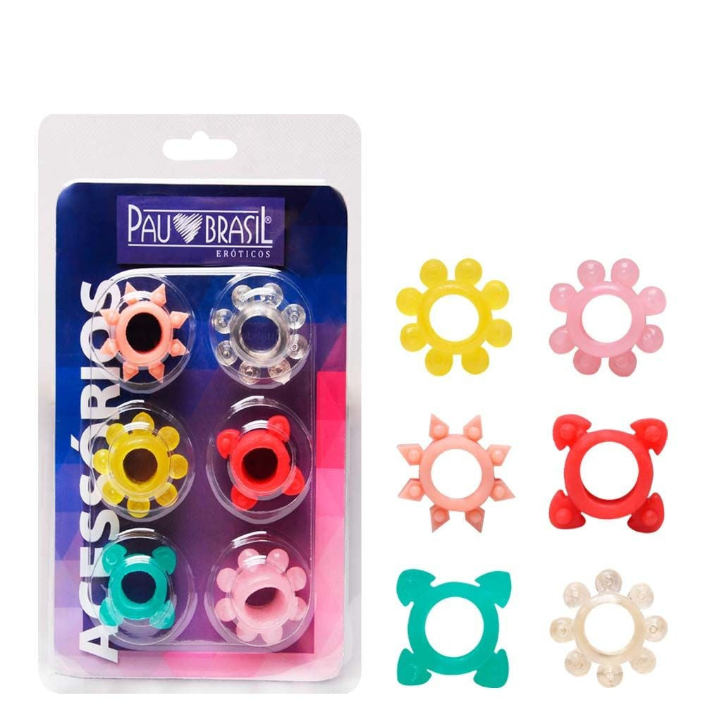 Kit Anel Peniano com 06 Unidades