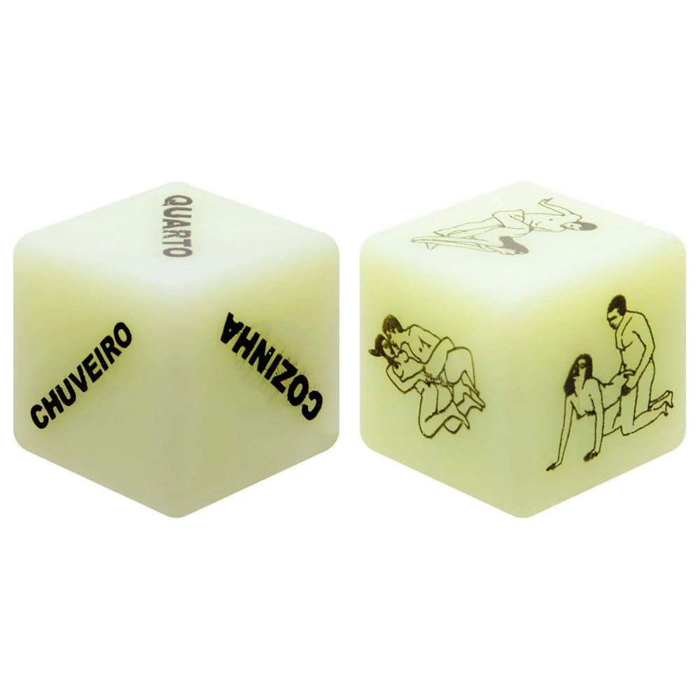 Dados Do Prazer Fluorescente Hétero Duplo Diversão Ao Cubo