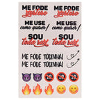 Cartela de Tatuagem Temporária