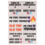 Cartela de Tatuagem Temporária