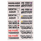 Cartela de Tatuagem Temporária