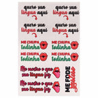 Cartela de Tatuagem Temporária