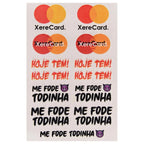 Cartela de Tatuagem Temporária