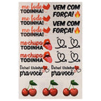 Cartela de Tatuagem Temporária