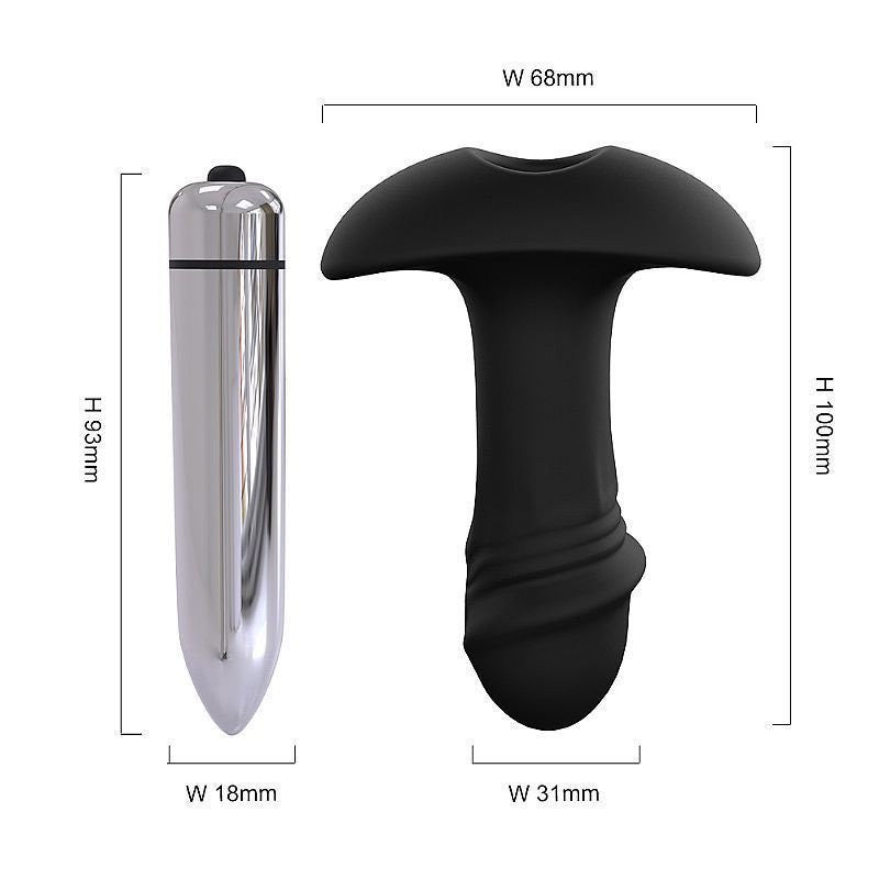 PLUG ANAL STARRARROW COM BULLET VIBRATÓRIO