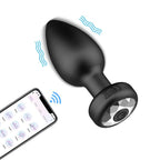Plug Anal Vibratório em Silicone - Recarregável controlado por App - 10 modos