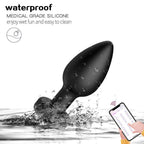 Plug Anal Vibratório em Silicone - Recarregável controlado por App - 10 modos