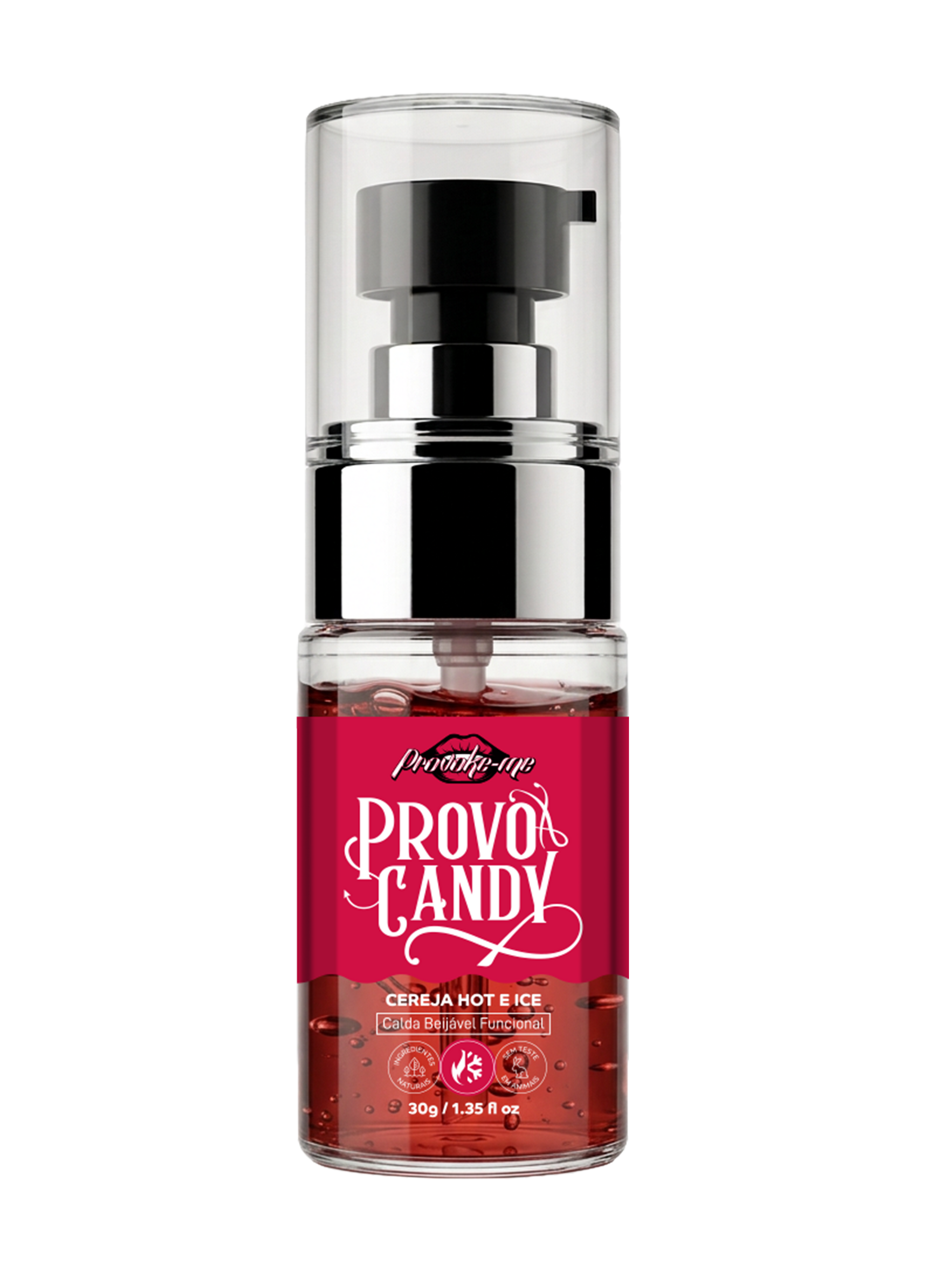 PROVO CANDY CALDA BEIJÁVEL CEREJA HOT & ICE 30G PROVOKE-ME