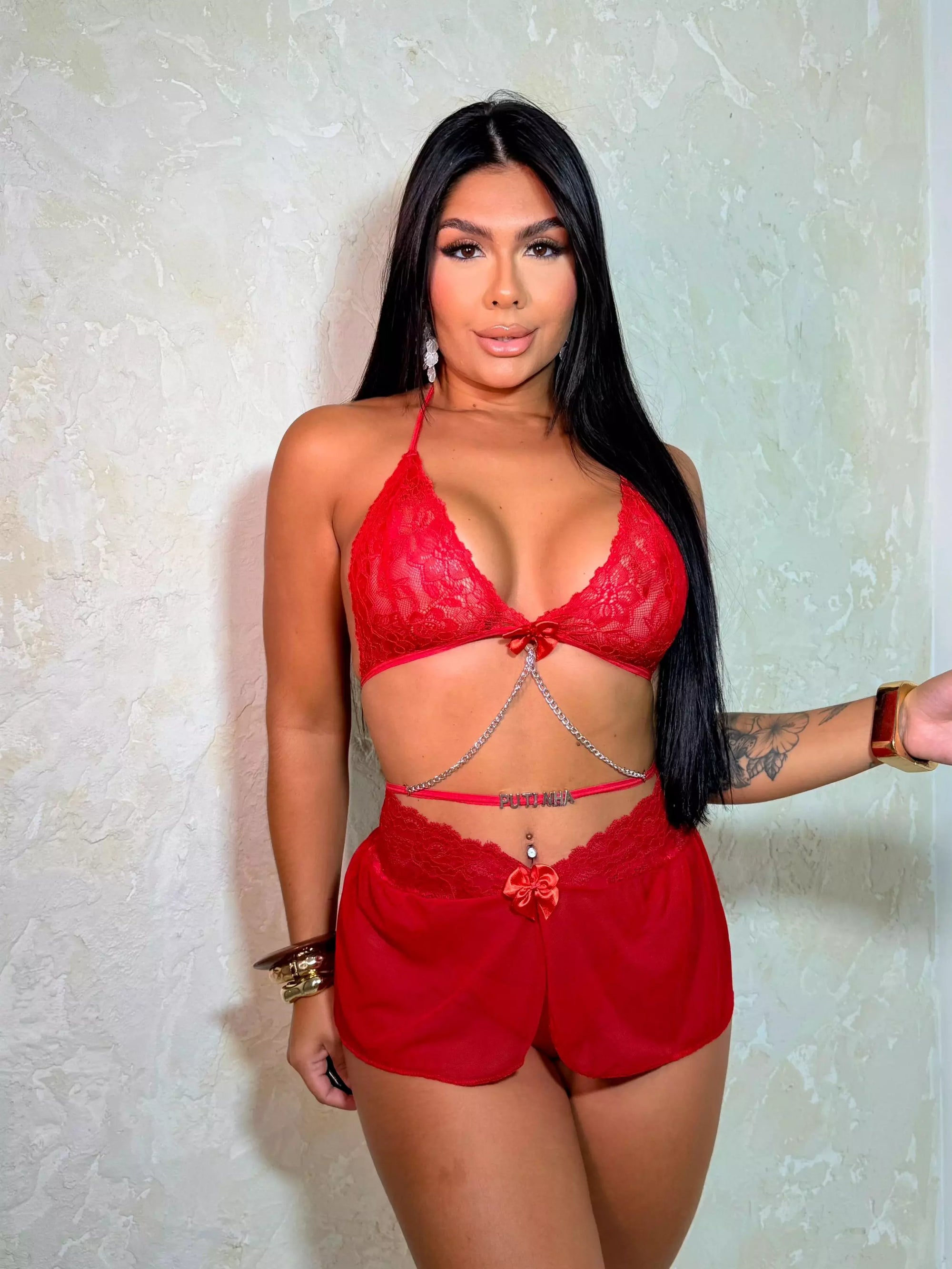 Conjunto "PUTINHA" Vermelho