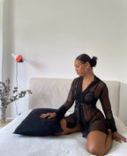 Robe Manga Longa Preto